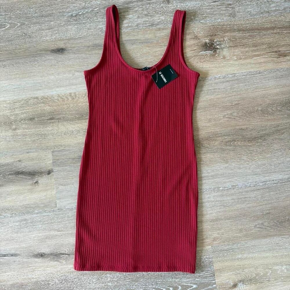 Forever-21 Women's Red and Burgundy Dress